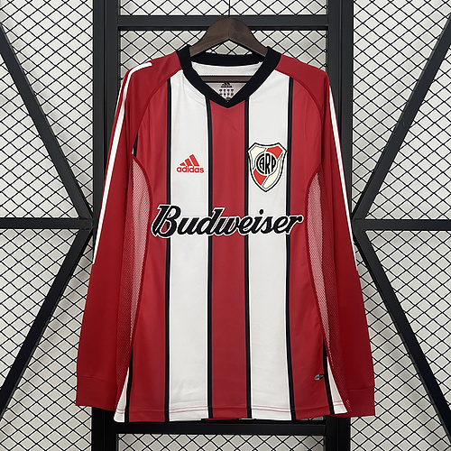 Retro long sleeves River Plate 03-04 away S-XXL